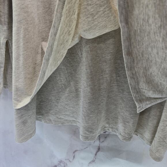 J Jill Shirt Womens 2X XXL Beige Long Sleeve Pure Boatneck Layered Tunic Flowy - Picture 8 of 10